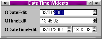 Date Time Widgets
