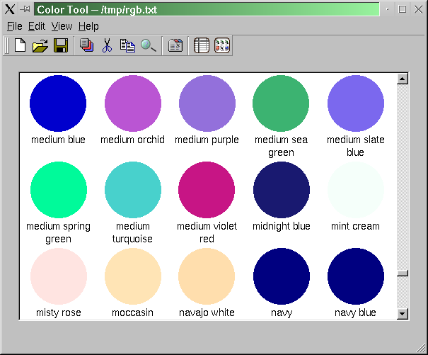 The Color Tool application